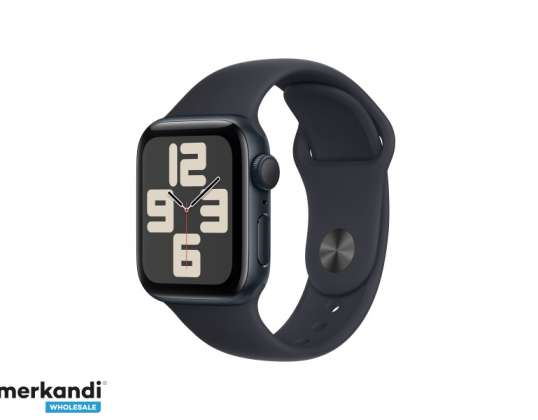 Apple Watch SE Alaşımı. 40mm GPS Gece Yarısı Spor Bandı Gece Yarısı M/L MR9Y3QF/A