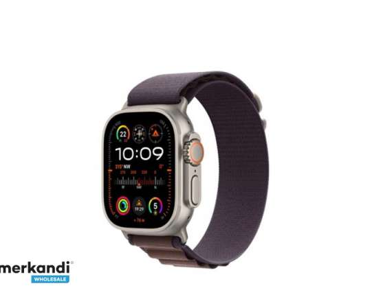 Apple Watch Ultra2 Titanium 49mm Cellule GPS. Boucle Alpine Indigo S MREK3FD/A