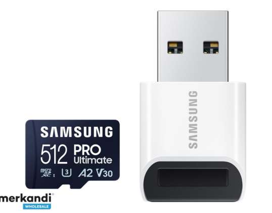 Samsung Pro Ultimate Micro SDXC Card with Card Reader 512GB MB MY512SB/WW