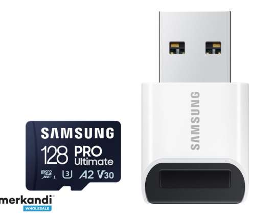 Samsung Pro Ultimate microSD-kaart van 128 GB met USB-kaartlezer MB MY128SB/WW