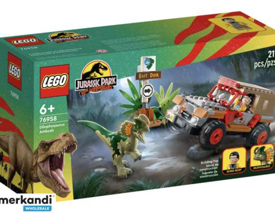 LEGO Jurassic World hinderlaag van Dilophosaurus 76958