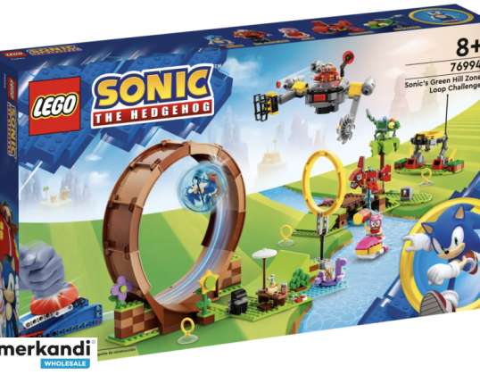 LEGO Sonic предизвикателството за примка на таралеж в зоната на зеления хълм 76994
