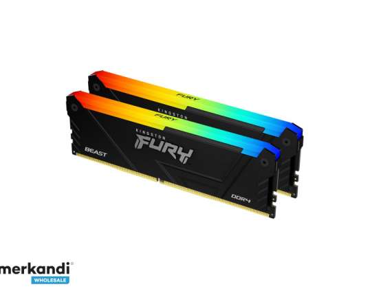 Kingston FURY Beast 32 GB 2x16 GB 3200 MT/s DDR4 CL16 DIMM KF432C16BB2AK2/32