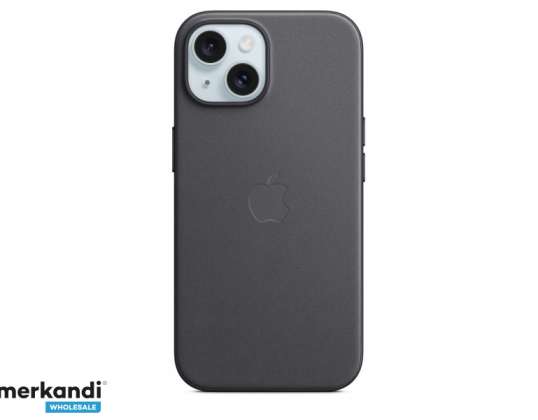 Custodia Apple iPhone 15 FineWoven con MagSafe Nero MT393ZM/A