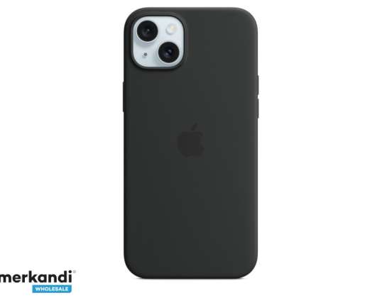 Coque en silicone Apple iPhone 15 Plus avec MagSafe Noir MT103ZM/A