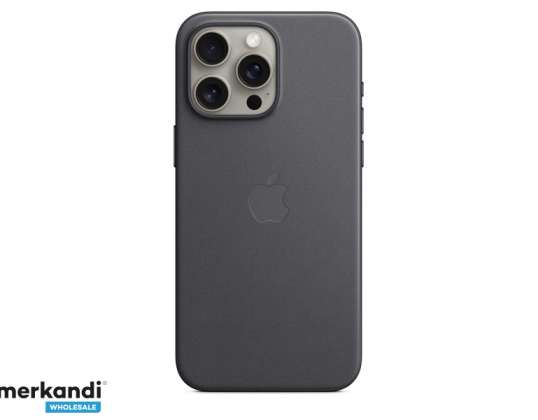 Coque en tissu fin Apple iPhone 15 Pro Max avec MagSafe noir MT4V3ZM/A