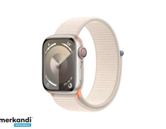 Apple Watch Series9 alumiiniumist GPS-element. 41mm Starlight Sport Loop MRHQ3QF/A