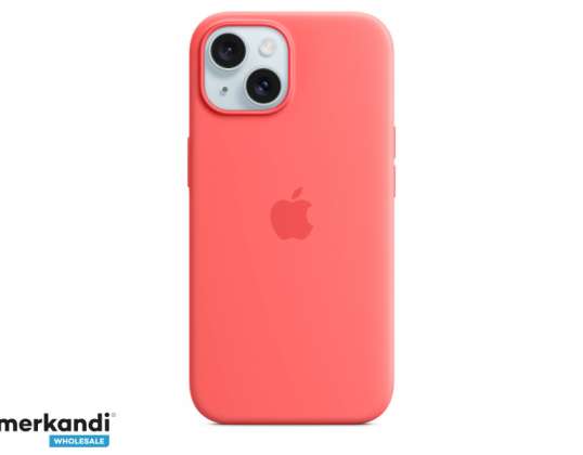 Apple iPhone 15 силиконов калъф с MagSafe Guava MT0V3ZM/A