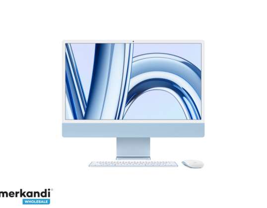 Apple iMac 24 M3 8Core CPU 8Core GPU 256GB SSD Tysk blå MQRC3D / A
