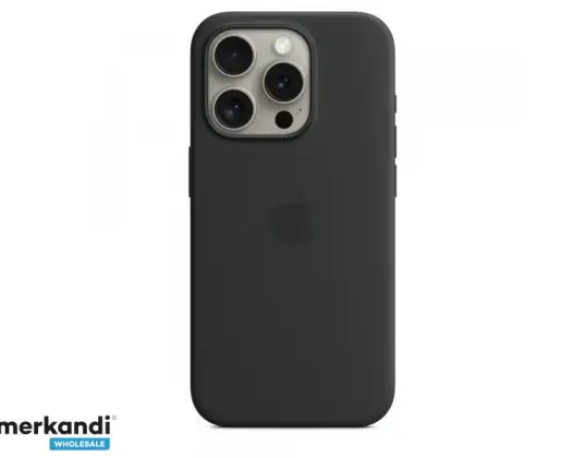 Apple iPhone 15 Pro Silikónové puzdro s MagSafe Black MT1A3ZM/AA