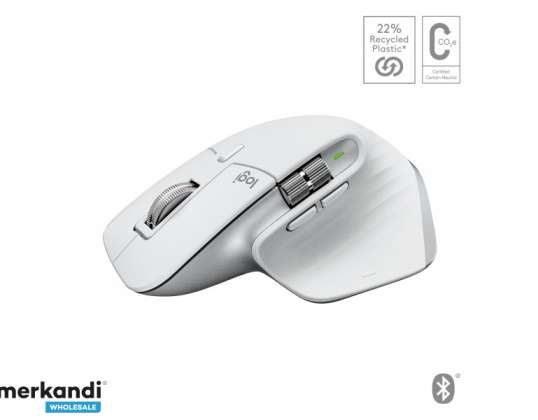 Logitech MX Master 3s Безжична мишка за дясна ръка бледо сива 910 006572
