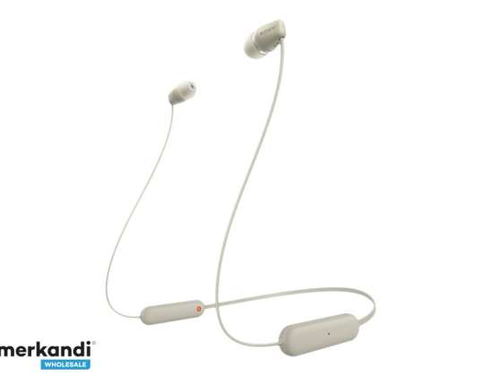 Sony WI C100 Kablosuz Kulak İçi Kulaklık Bej WIC100C. CE7 Serisi