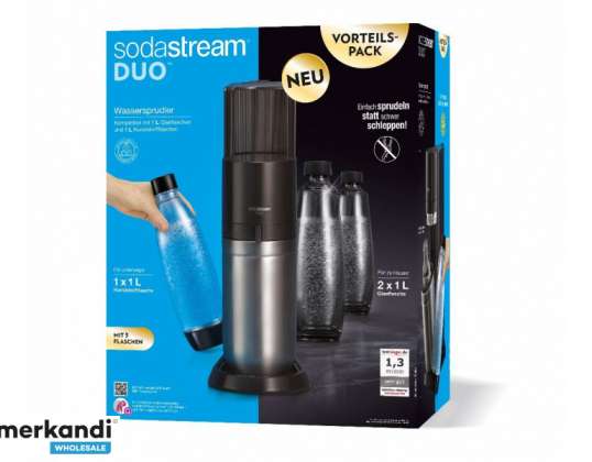 SodaStream Soda Maker Duo väärtuspakett Titaan 1016813490