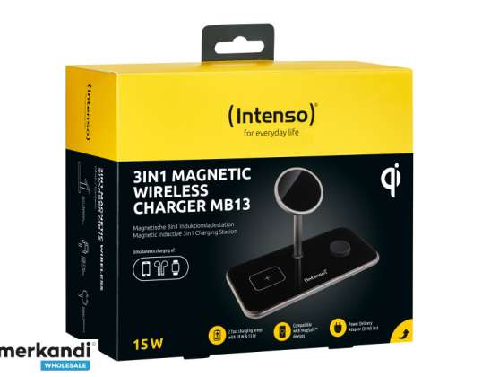 Intenso 3in1 Magnetic Wireless Charger MB13 Black 7410810