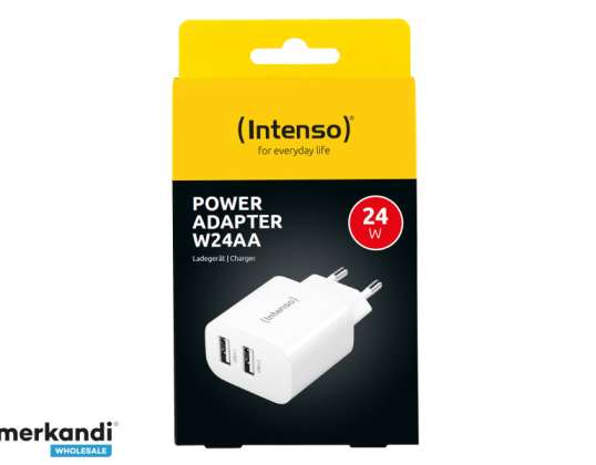 Intenso Power Adapter W24AA 2x USB A 24W Weiß 7802412