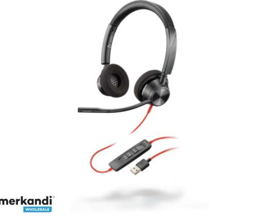 Poly Blackwire 3320M USB A Headphones On Ear 214012 01