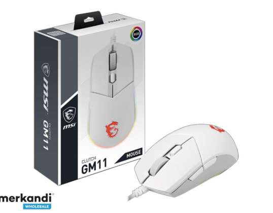 MSI Clutch GM11 Mouse da gioco bianco S12 0401950 CLA