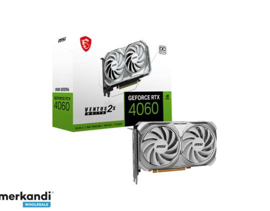 MSI GeForce RTX 4060 Ventus 2X 8G OC GDDR6 Fehér V516 030R