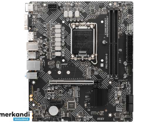 MSI PRO H610M G Intel Anakart 7D46 075R