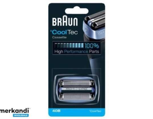 Braun CoolTech 40B Cassetta per testina di rasatura in acciaio inossidabile 076520