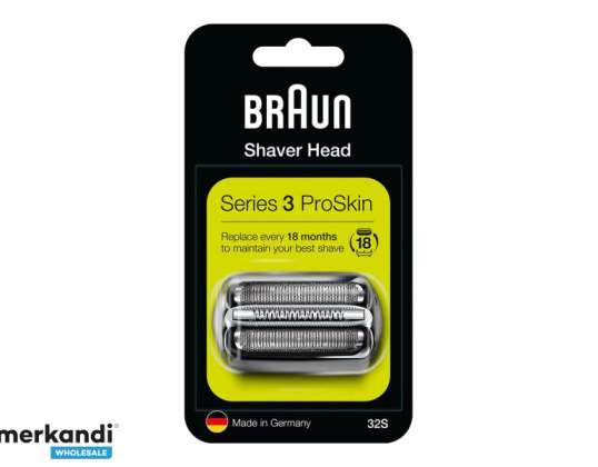 Braun Series 3 Combo Pack 32S skærhovedkassette sølv 115809