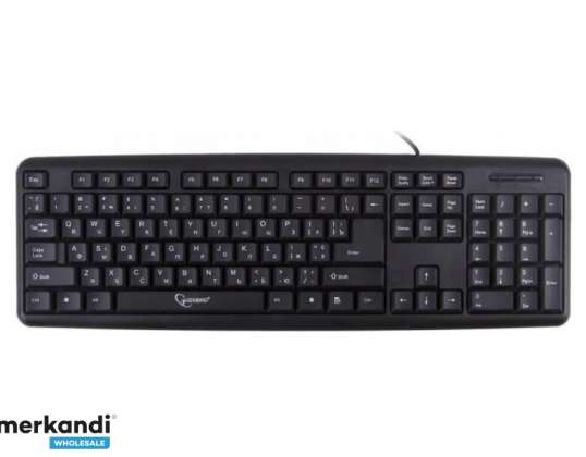 Gembird Standard Keyboard USB UA Layout Black KB U 103 UA