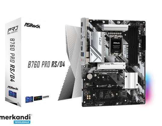 ASRock B760 PRO RS/D4 Intel pagrindinė plokštė 90 MXBL80 A0UAYZ