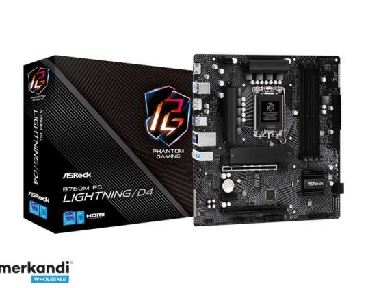 ASRock B760M PG Lightning/D4 Intel Mainboard 90 MXBLY0 A0UAYZ