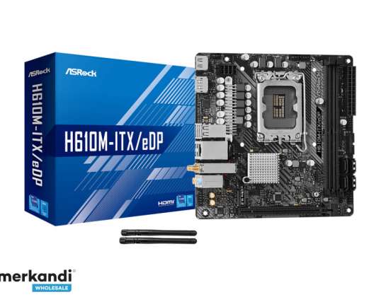 ASRock H610M ITX/eDP Intel mātesplate 90 MXBJK0 A0UAYZ