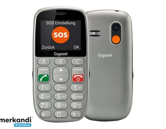 Gigaset GL590 Feature Phone 32MB Dual Sim Titanium Silver S30853 H1178 R102