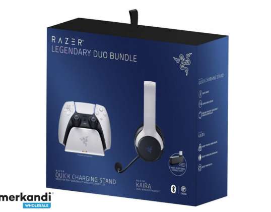 Razer Legendary Duo Bundle PS5 Быстрая зарядка Kaira RZ82 03980100 B3M1