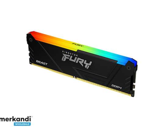 Kingston Fury 32GB 1x32GB DDR4 3200MT/s CL16 RGB Sort XMP KF432C16BB2A/32