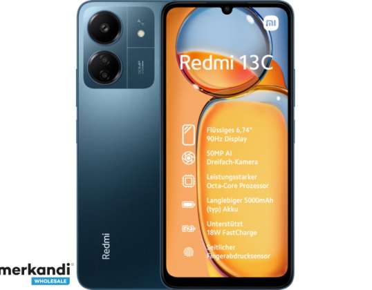 Xiaomi Redmi 13C Dual Sim 4/128GB Marineblauw NL MZB0FL8EU