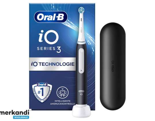 Электрическая зубная щетка ORAL B iO Series 3 с дорожным футляром матовая черная