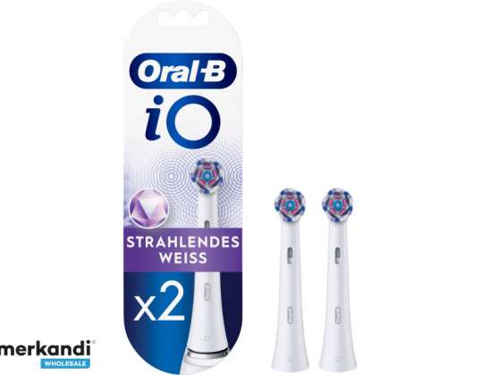 Oral B iO cabeças de escova Branco Radiante 2pcs 416678