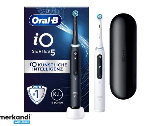 Oral B iO Series 5 Zwart/Wit met 2e handstuk 415121