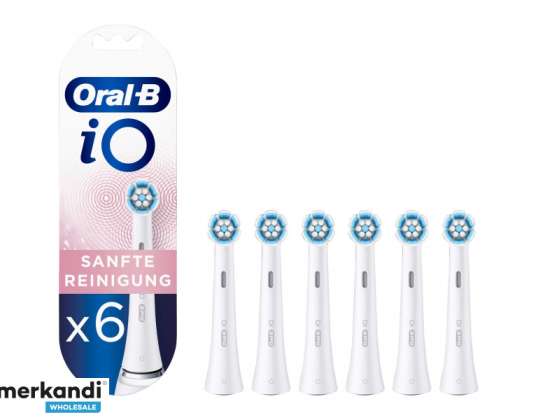 Orale B børstehoveder iO skånsom rengøring 6 stykker 418221