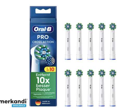 Oral B Brushes Pro CrossAction 10 iepakojums balts 860595