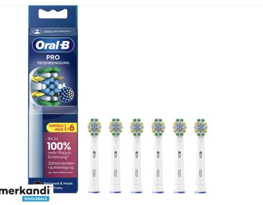 Oral B Brushes Pro Deep Cleaning Confezione da 6 860793 Bianco