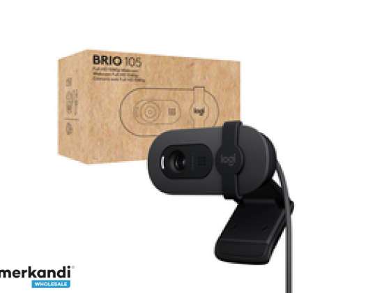 Logitech Brio 105 Full HD Webcam   Graphite   960 001592
