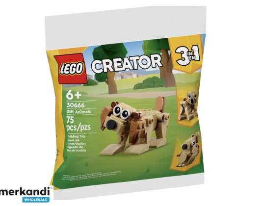 LEGO Creator 3 vienā dzīvnieku dāvanu komplekts 30666