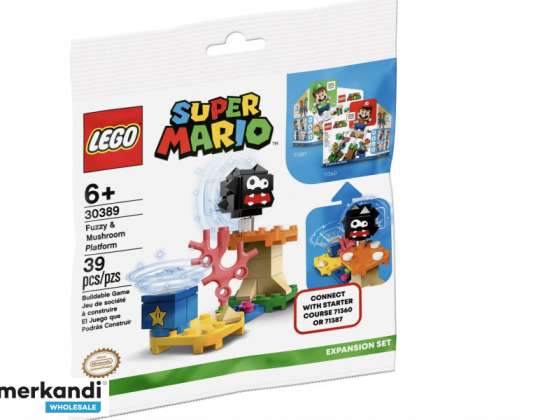 LEGO Super Mario Plataforma Peluda y Seta 30389