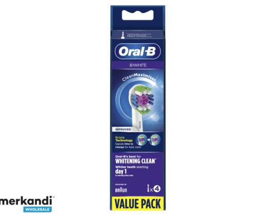 Oral B 3D White Clean Maximiser 4 ks v balení