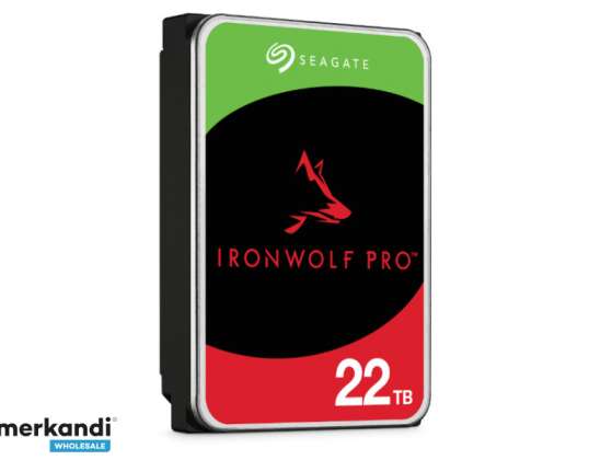Unità disco rigido Seagate IronWolf Pro 3.5 da 22 TB, 7.200 giri/min, 512 MB ST22000NT001