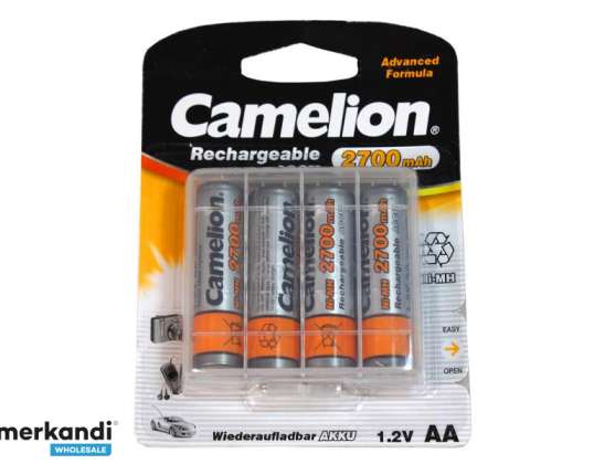 Batteri Camelion AA Mignon 2700mAH + Box (4 st)