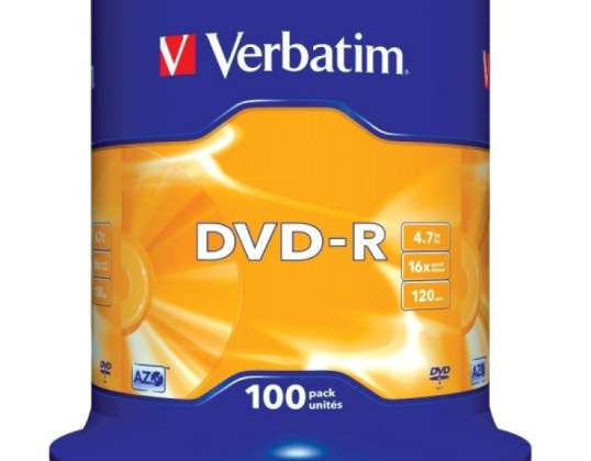 DVD R 4.7GB Verbatim 16x 100db Tortadoboz 43549