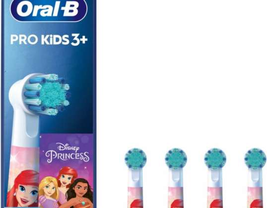 Oral-B Kids Stages Disney Princess - Capete de perie 4 piese pentru Periuță de dinți electrică