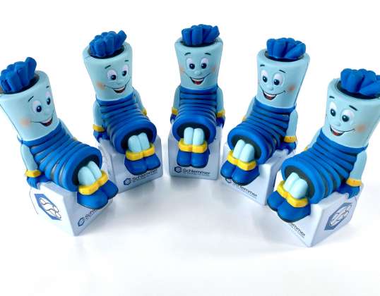 100 pcs Schlemmer Anti-Stress Figurines Squeezy Blue, Buy Wholesale for Resellers Remaining Stock