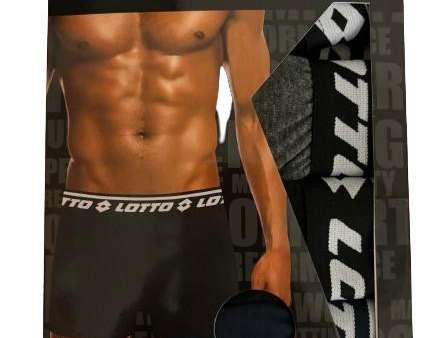 Lotto Men's Boxer Shorts - 100% Cotton 4-Pack