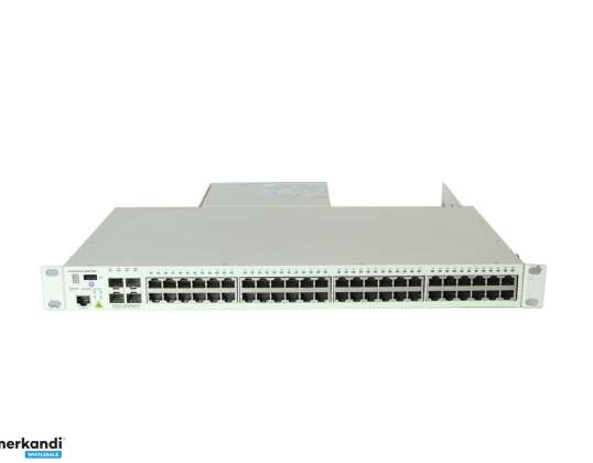 30x Alcatel-Lucent OmniSwitch 6400-P48 lüliti 48x PoE 1000Mbits 4x SFP 1000Mbits Combo PS-360W-AC-E hallatavad riiulikõrvad